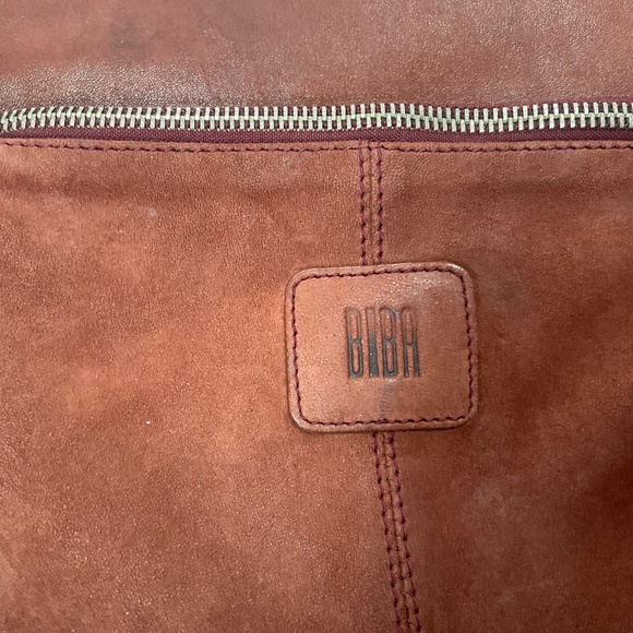 Biba Leather Shoulder Bag Convertible Backpack - Picture 3 of 11